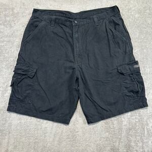 Wrangler Shorts Mens Cargo Black 40" Waist Cotton Pockets Hiking Camping Outdoor